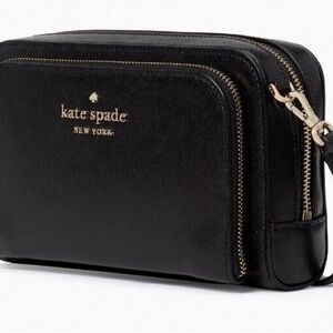 Kate Spade - Staci Dual Zip Around Crossbody Bag in Black